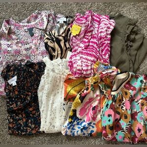 Anthropologie/maeve, THML, evereve, whbl top bundle!